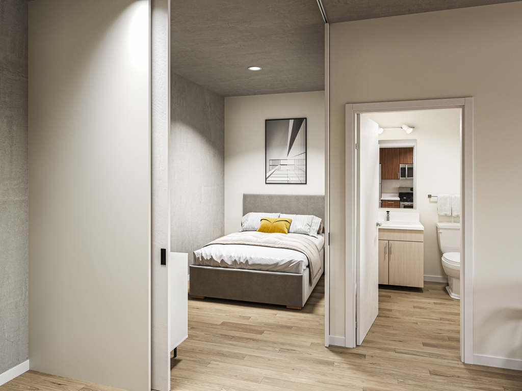 South Loop 2-Bedroom Apartment Bedroom